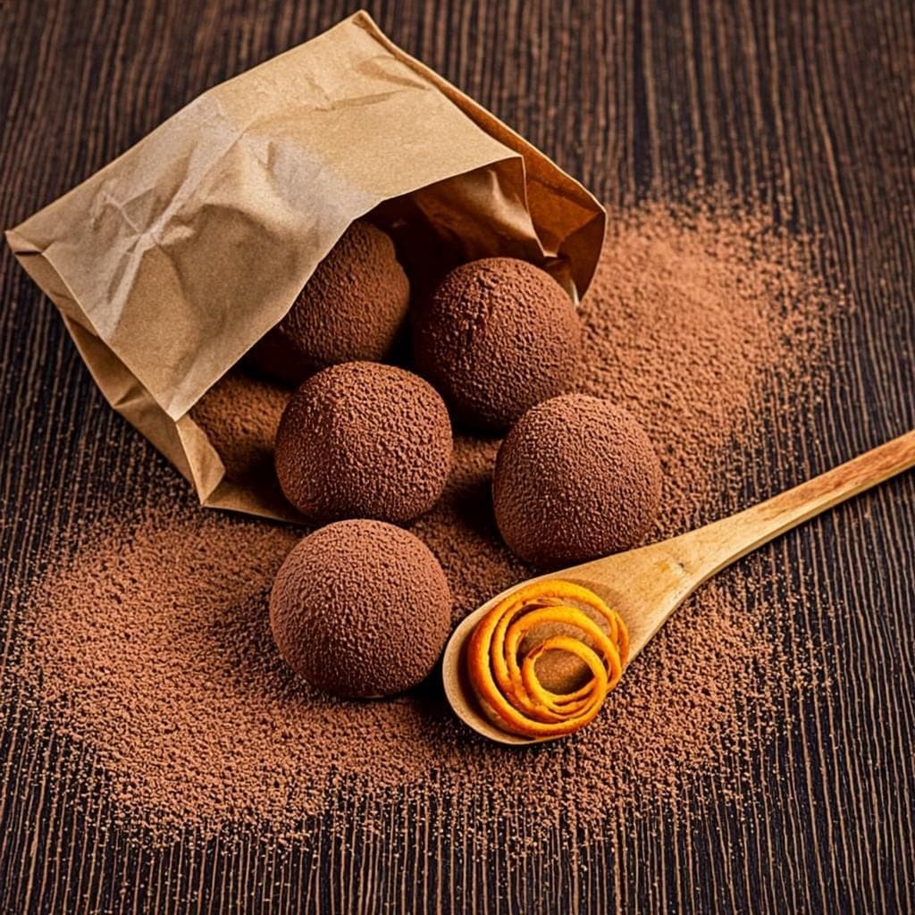Trufas de Cacao y Naranja